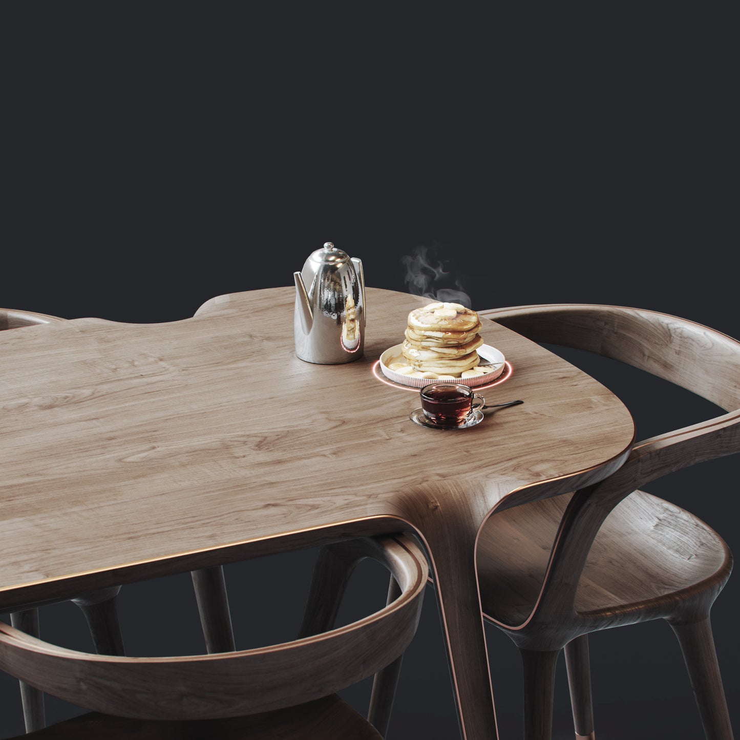 Confi - Wood Minimalist Table