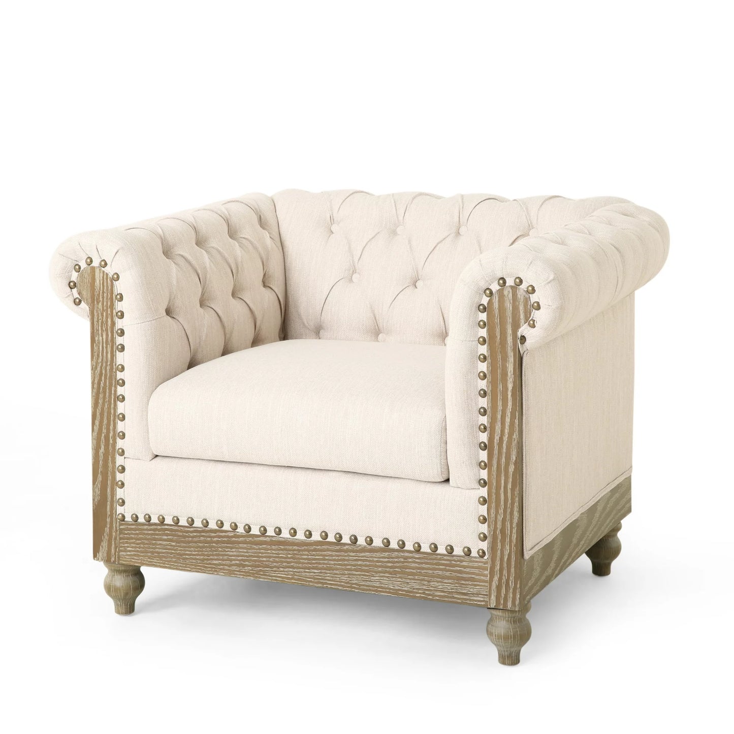 Chesterfield Tufted Club Chairas