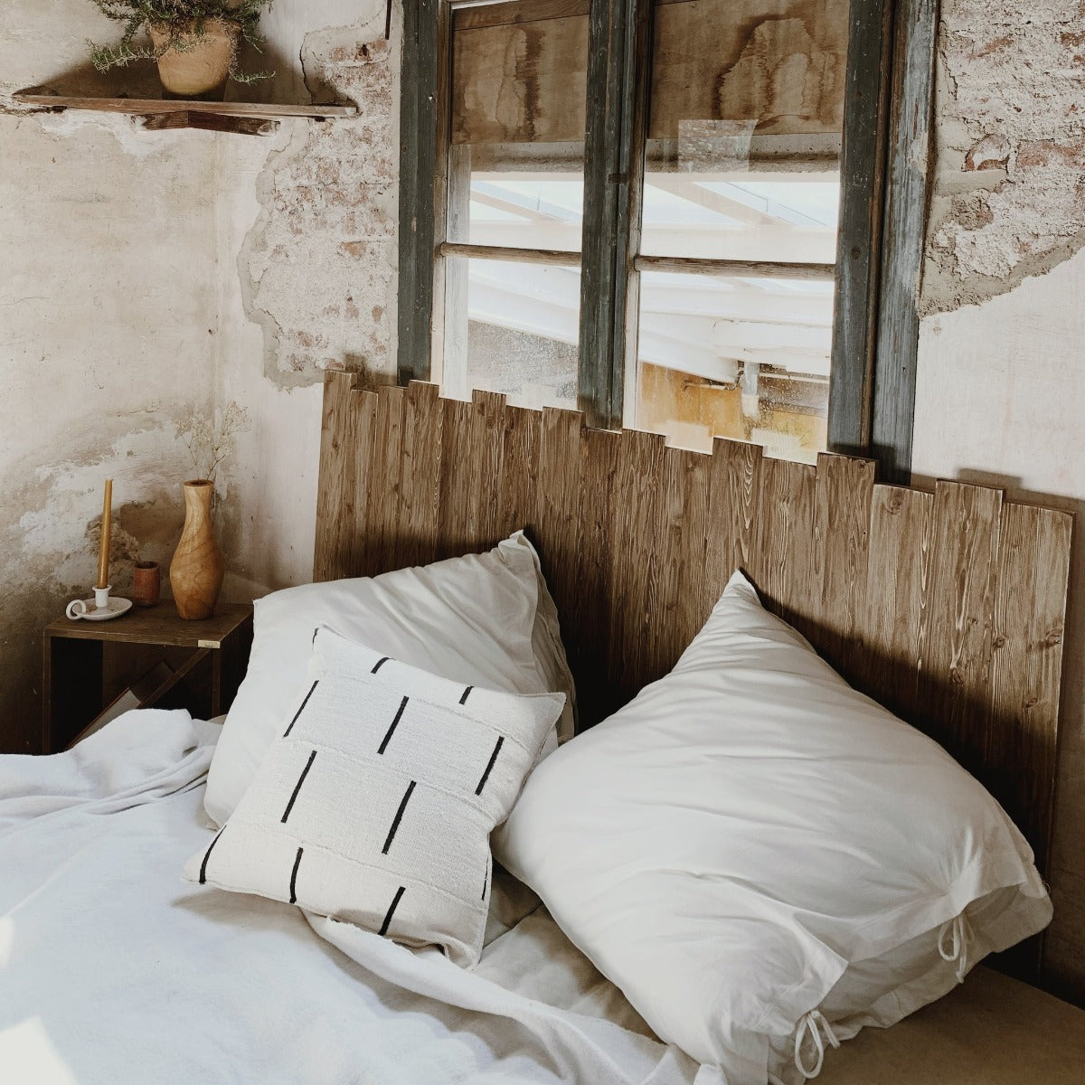 Walnut Rustic Headboard